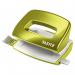 Leitz NeXXt WOW Metal Mini Hole Punch - Green Metallic 50601064