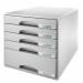 Leitz Plus 5 Drawer Cabinet A4 - Grey 52110085