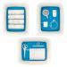 Leitz MyBox WOW Large with lid, Storage Box 18 litre, W 318 x H 198 x D 385 mm. Whiteblue - Outer carton of 4 52161036