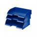 Leitz Plus Jumbo Landscape Letter Tray A4 - Blue - Outer carton of 4 52190035