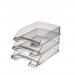 Leitz Plus Letter Tray, Transparent A4. Glass clear - Outer carton of 5 52260002