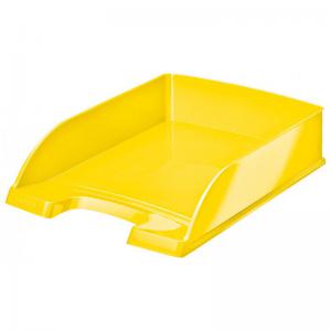 Leitz WOW Letter Tray Plus. A4. Yellow. - Outer carton of 5 52263016