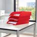 Leitz WOW Letter Tray Plus. A4. Red - Outer carton of 5 52263026