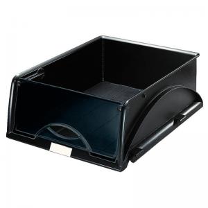 Leitz Sorty Letter Tray A4 253x326x76mm Black - Outer carton of 4