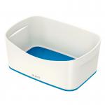 Leitz MyBox WOW Storage Tray W 246 x H 98 x D 160 mm. White/blue - Outer carton of 4 52571036