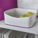 Leitz MyBox WOW Storage Tray. W 246 x H 98 x D 160 mm. Whitepurple. - Outer carton of 4 52571062