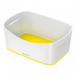 Leitz MyBox WOW Storage Tray. W 246 x H 98 x D 160 mm. White/yellow. 52574016