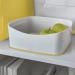 Leitz MyBox WOW Storage Tray. W 246 x H 98 x D 160 mm. White/yellow. 52574016