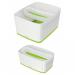 Leitz MyBox WOW Organiser Tray Long, Storage. W 307 x H 55 x D 105 mm. Whitegreen - Outer carton of 4 52581054