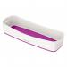 Leitz MyBox WOW Organiser Tray Long, Storage. W 307 x H 55 x D 105 mm. White/purple - Outer carton of 4 52581062