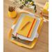 Leitz Cosy Letter Tray with Desk Organiser A4, Warm Yellow 52590019