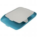 Leitz Cosy Letter Tray with Desk Organiser A4, Calm Blue 52590061