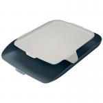 Leitz Cosy Letter Tray with Desk Organiser A4, Velvet Grey 52590089