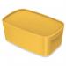 Leitz MyBox Cosy Small with lid, Storage Box, 5 litre, W 318 x H 128 x D 191 mm, Warm Yellow 52630019