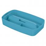 Leitz MyBox Cosy Organiser Tray with handle Small, Storage, W 307 x H 56 x D 181 mm, Calm Blue 52660061