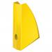 The photograph captures a vibrant ACCO Brands Books & Magazine Racks Leitz WOW Magazine File in bright yellow. With its convenient thumbhole, this A4 size file is perfect for storing magazines and books in a neat and organized manner.