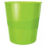 Leitz WOW Waste Bin. 15 litre capacity. Green 52781054