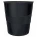 Leitz WOW Waste Bin. 15 litre capacity. Black 52781095