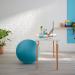 Leitz Active Sitting Ball, Ergonomically Designed, 65cm Diameter, Includes Fabric Ball Cover, Hand Air Pump & 2 x Plugs, Ergo Cosy Range, Calm Blue 52790061