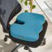 Leitz Seat Cushion, Padded Support, Relieves Spinal Pressure, Neck & Back Pain, Fabric Cover With Inner Foam Material, Ergo Cosy Range, Calm Blue 52840061