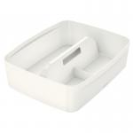 Leitz MyBox Organiser Tray with Handle Large, Storage, Waterproof , White, 53220001 53220001