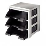 Leitz Plus Letter Tray Rack Black 53270095