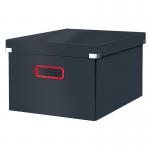 The Leitz Storage Boxes Leitz Click & Store Cosy Medium Storage Box Velvet Grey is a stylish and modern storage solution. It features a beautiful velvet grey color and sturdy design, perfect for organizing and storing small items. The Click & Store feature allows for easy assembly and secure closure.
