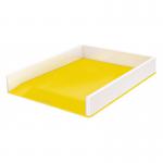 Leitz WOW Letter Tray Dual Colour. A4. Whiteyellow. 53611016