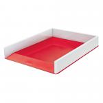 Leitz WOW Letter Tray Dual Colour A4 White/Red 53611026