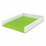 Leitz WOW Letter Tray Dual Colour. A4. Whitegreen 53611054