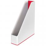 Leitz WOW Duo Colour Magazine File A4 WhiteRed 53621026