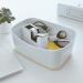 Leitz WOW Tape Dispenser. Incl. tape. For convenient one-hand operation. Whiteyellow 53641016