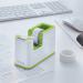 Leitz WOW Tape Dispenser. Incl. tape. For convenient one-hand operation. Whitegreen 53641054