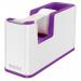 Leitz WOW Tape Dispenser. Incl. tape. For convenient one-hand operation. Whitepurple 53641062