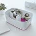 Leitz WOW Tape Dispenser. Incl. tape. For convenient one-hand operation. Whitepurple 53641062