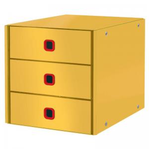 Photos - Other Furniture LEITZ Click & Store Cosy Drawer Cabinet 3 drawers Warm Yellow 