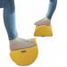 Leitz Desk Foot Rest, Adjustable Leg & Knee Support, Suitable For The Home Office, Relieves Shoulder & Back Ache, Ergo Cosy Range, Warm Yellow 53710019