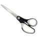 This image shows a pair of sleek, black scissors from ACCO Brands. The scissors are made with titanium quality materials and measure 205 mm in length. They are neatly packaged in a blister pack for easy storage and transport. The design is modern and professional, making these scissors a versatile tool for any office or home.