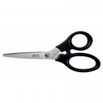 This image features a pair of ACCO Brands Leitz scissors, made of sturdy stainless steel and measuring 185 mm in length. The blades are sharp and the ergonomic handles allow for easy, comfortable use. The sleek design and high-quality construction make these scissors a valuable addition to any office or home workspace.