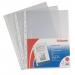 Esselte Quality Pocket A3, embossed clear, 0.09mm 30% pre-consumer Polypropylene (Pack 50) 55230