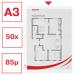 Esselte Quality Punched Pocket, Holds up to 20 A3 sheets, Transparent, Matte, 85 Micron Polypropylene, 30% pre-consumer recycled (Pack 50) 55231