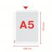 Esselte Quality Punched Pocket, Holds up to 20 A5 sheets, Transparent, Matte, 85 Micron 30% pre-consumer recycled plastic PP (Pack 100) 56123