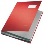 Leitz Design Signature Book with 18 Card Dividers A4 - Red 57450025