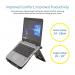 Kensington12-17-Inch Easy Riser Portable Ergonomic Laptop Cooling Stand with Secure Fit and SmartFit System; Grey 60112