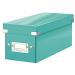 Leitz WOW Click & Store CD Storage Box. With label holder. Ice Blue. 60410051