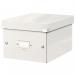 Leitz WOW Click & Store Small Storage Box. With label holder. White 60430001