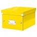 Leitz WOW Click & Store Small Storage Box. With label holder. Yellow. 60430016