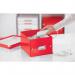 Leitz WOW Click & Store Small Storage Box. With label holder. Red. 60430026