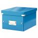 Leitz WOW Click & Store Small Storage Box. With label holder. Blue. 60430036