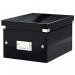 Leitz WOW Click & Store Small Storage Box. With label holder. Black. 60430095